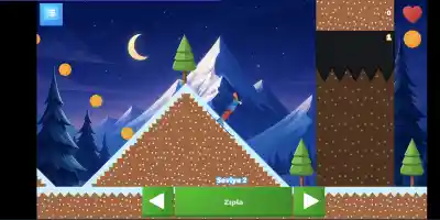 Crazy Snow Skier Platformer - Screenshot 1