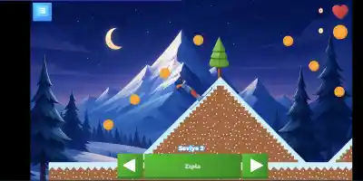 Crazy Snow Skier Platformer - Screenshot 2