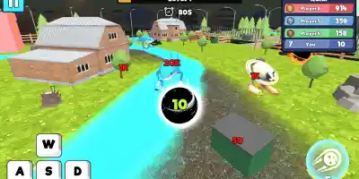 Brainrot World Hole.io - Screenshot 1