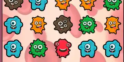 Colored Microbes Rows - Screenshot 2