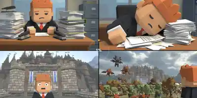 Office Knight 3D Castle Defense - Screenshot 2