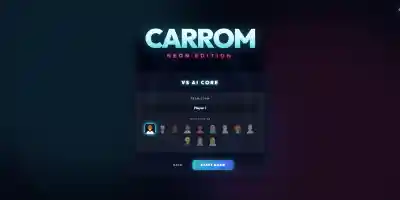 Carrom Clash - Neon Edition - Screenshot 2