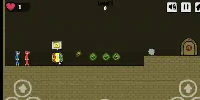 Red and Blue Stickman Huggy - Screenshot 1