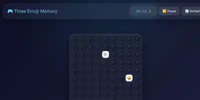 Three Emoji Memory - Screenshot 1