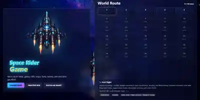 Space Rider Game - Screenshot 1