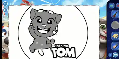 Talking Tom Coloring Books - Screenshot 1