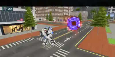Flying Robot Transform Car Games - Screenshot 3