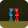 Red and Blue Stickman Huggy