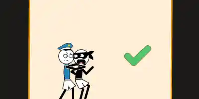 Stickman Troll Thief Puzzle - Screenshot 3