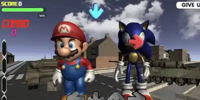 Super Mario &amp; Sonic FNF Dance - Screenshot 2