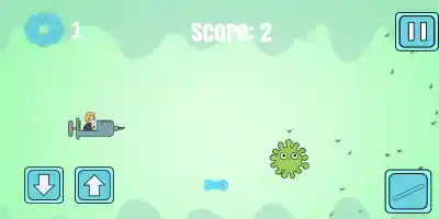 Flying Injection Virus Game - Screenshot 2