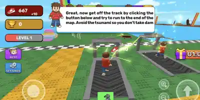 Obby: Tsunami +1 speed - Screenshot 2