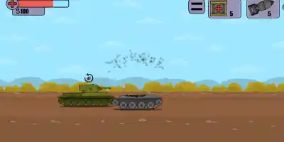 Tanks 2D Battle with Ratte - Screenshot 4