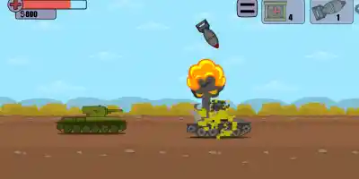 Tanks 2D Battle with Ratte - Screenshot 5