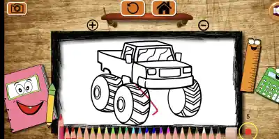 BTS Monster Truck Coloring - Screenshot 1