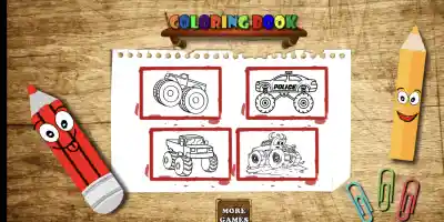 BTS Monster Truck Coloring - Screenshot 2